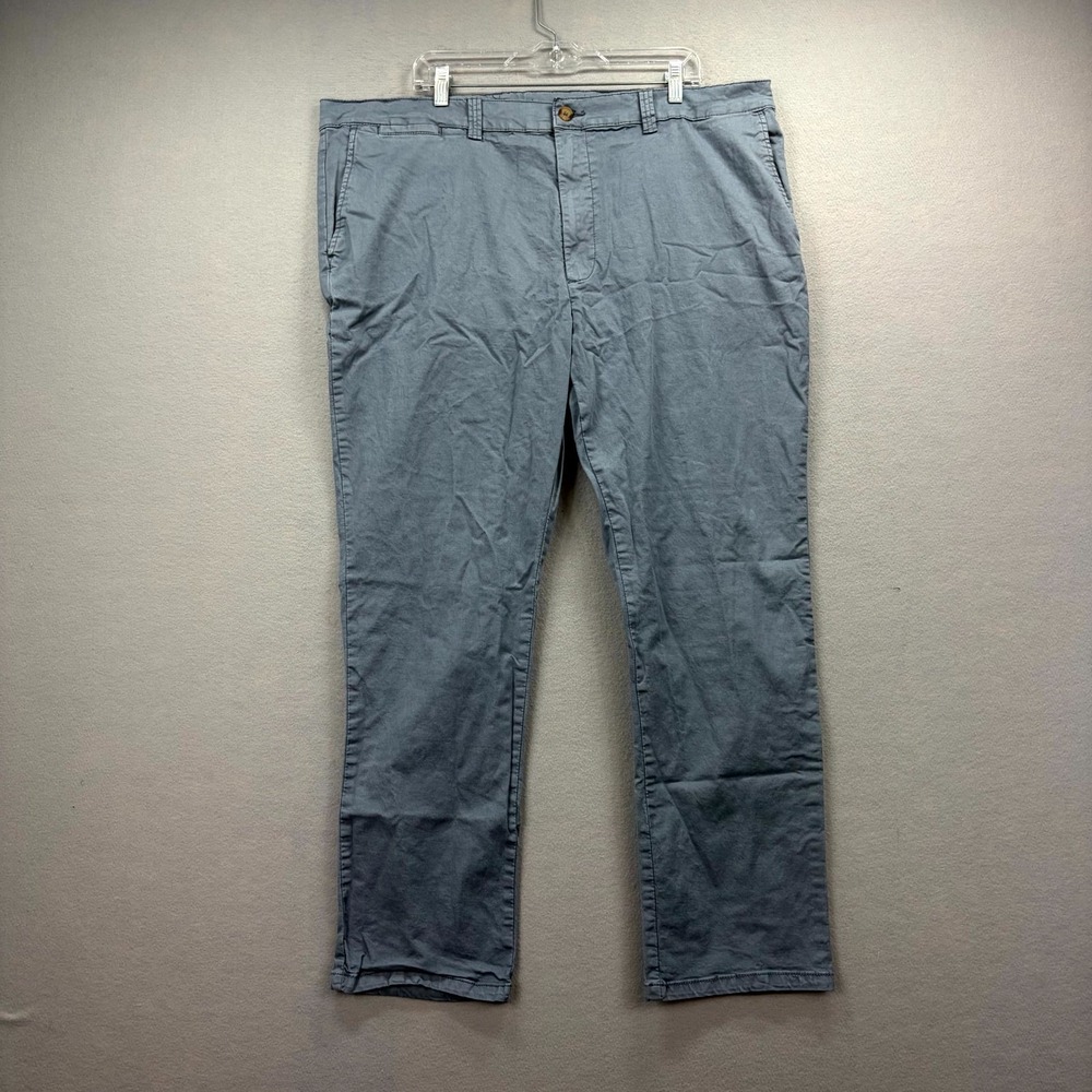 Fit by DXL True Nation Chambray Pants Men 42x29* Blue Casual High Rise Taper Fit